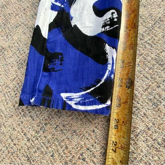 PAIGE Verdugo Crop in Tribal Blue Denim Jeans size 28 6 - Picture 9 of 13